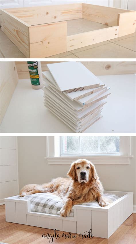 How To Diy Dog Bed Diy Dog Bed With Shiplap Angela Marie Made