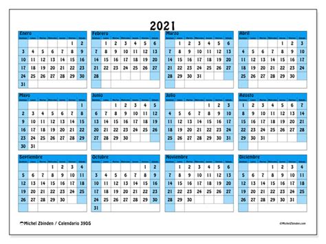 Calendario 39ds 2021 Para Imprimir Michel Zbinden Es