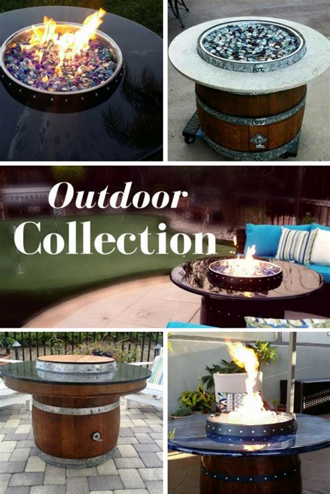 9 Beautiful Wine Barrel Fire Pits Table Tops With Hidden Propane Tank