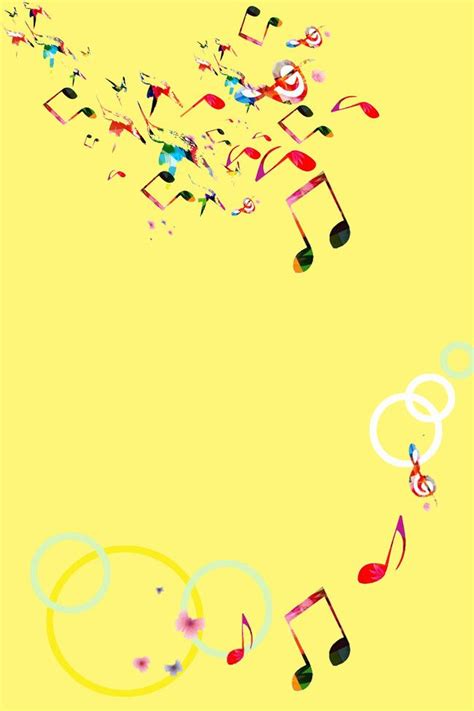 Notes Music Posters Backgrounds Music Poster Cherry Blossom Wall Art