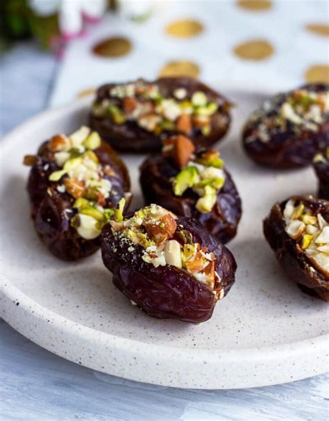 Stuffed Dates With Cream Cheese And Nuts • Curious Cuisiniere