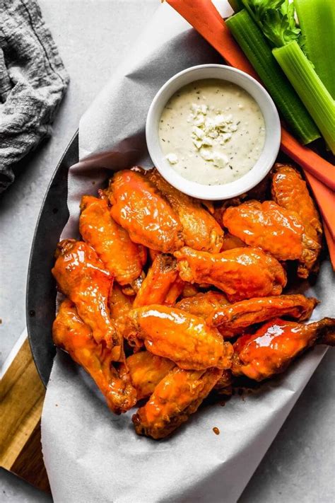 Air Fryer Chicken Wings With Buffalo Sauce Platings Pairings