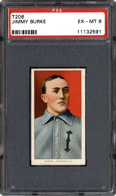 1909 1911 T206 White Border Jimmy Burke Psa Cardfacts®