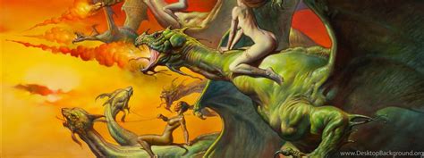 Dragons Fantasy Art Boris Vallejo Desktop Background