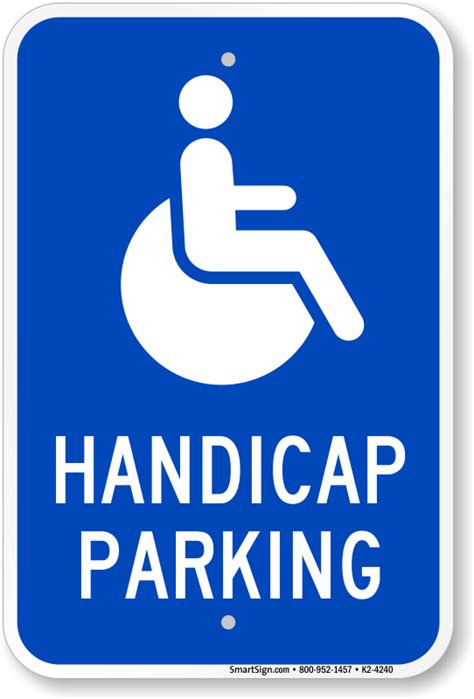 Ada Parking Signs Handicapped Parking Signs