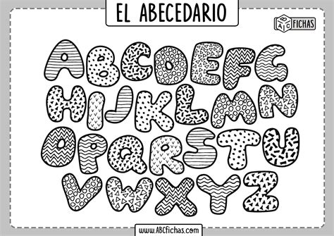 Letras Del Abecedario Abc Fichas