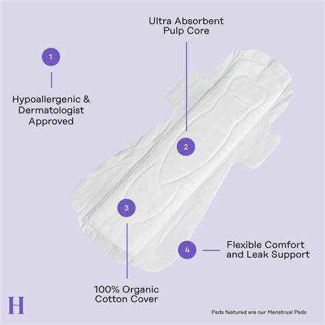 The Honey Pot Overnight Non Herbal Menstrual Pads