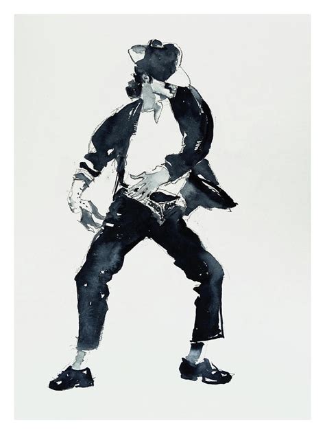 Michael Jackson Black Or White Drawing By Hitomi Osanai