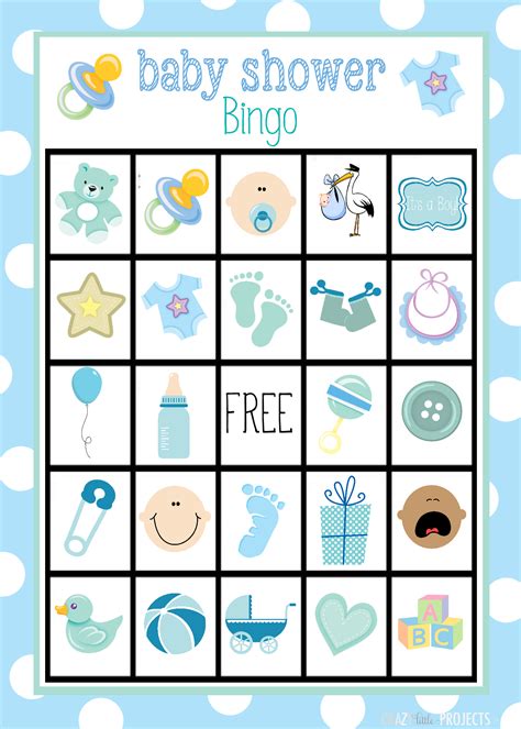 Bingo Juegos Para Baby Shower Mixto Modernos Plantillas Gratuitas De