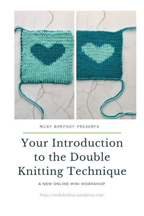 Your Introduction To The Double Knitting Technique New Online Mini