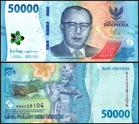 Indonesia 50000 Rupiah Banknote 2022 P 167 Unc