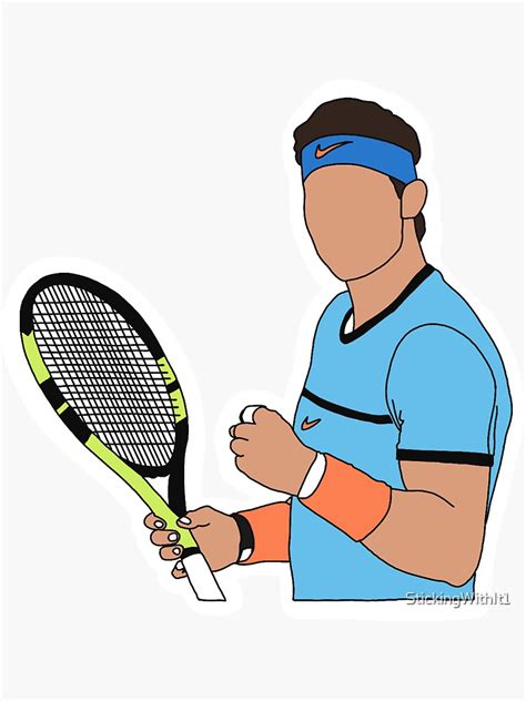 Rafa Nadal Sticker For Sale By Stickingwithit1 Redbubble