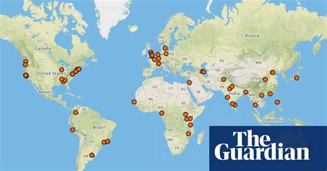 Map Of Ngos Around The World Working In Development The Guardian