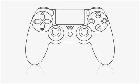 Download Transparent Drawn Controller Ps1 Ps4 Controller Drawing Easy