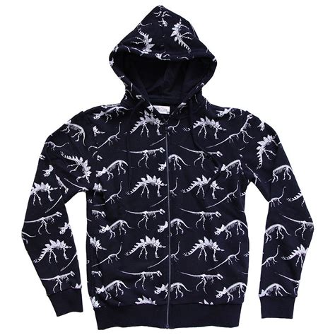 Buy gap hoodie and get the best deals at the lowest prices on ebay! Dinosaur bones black zip up hoodie (With images) | Black ...