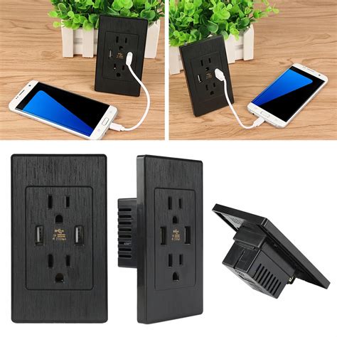 High Quality Usb Wall Socket Charger Adapter Dual Usb Port Charger Wall