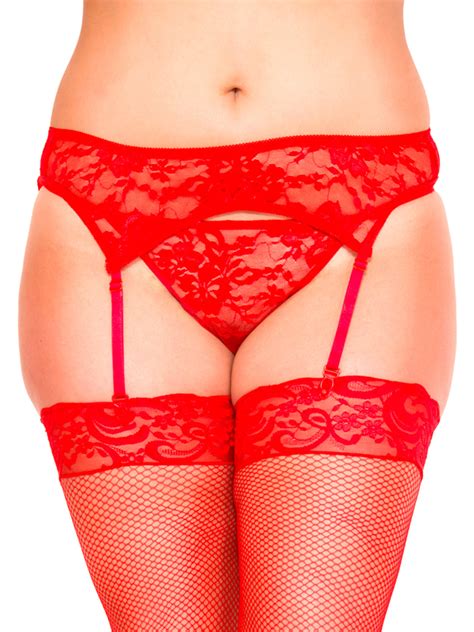 red lace garterbelt and g string skin two uk