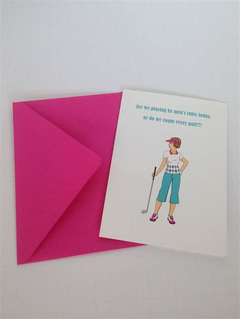 Happy Birthday Female Golfer Golf Birthday Card Women Ladies Golf Birthday Card Funny Free
