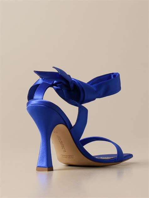 ALDO CASTAGNA: Giuliana satin sandal | Heeled Sandals Aldo Castagna Women Blue | Heeled Sandals ...