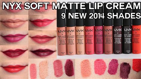 Lipsticks makeup reviews nyx swatches. NEW NYX Soft Matte Lip Creams for 2014 (Swatches & Review ...