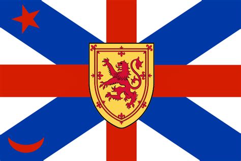 Reconciliation Flag Of Nova Scotia Merged The Nova Scotia Flag With