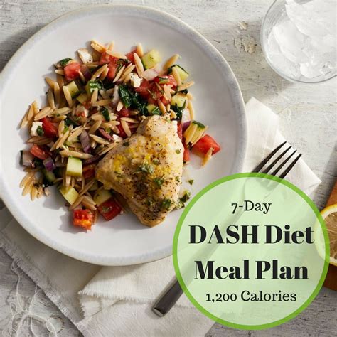 7 Day Dash Diet Meal Plan Dash Diet Menu Dash Diet Meal Plan Dash