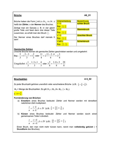 Beim bruchrechen geht man davon aus, dass sich das ganze nochmals unterteilen lässt. Brüche Mathe Arbeitbletter Klasse 6 : Klassenarbeit Mathe (Klasse 5/6) des Mathiki-Online-Camps ...