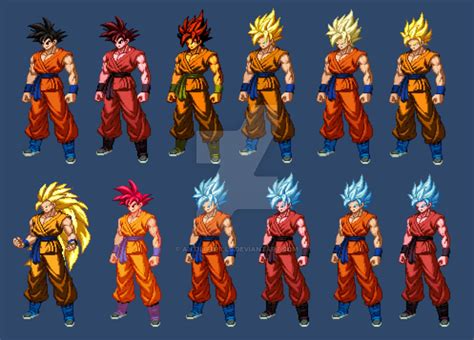 Goku All Forms Extreme Butoden By Antilifepills On Deviantart