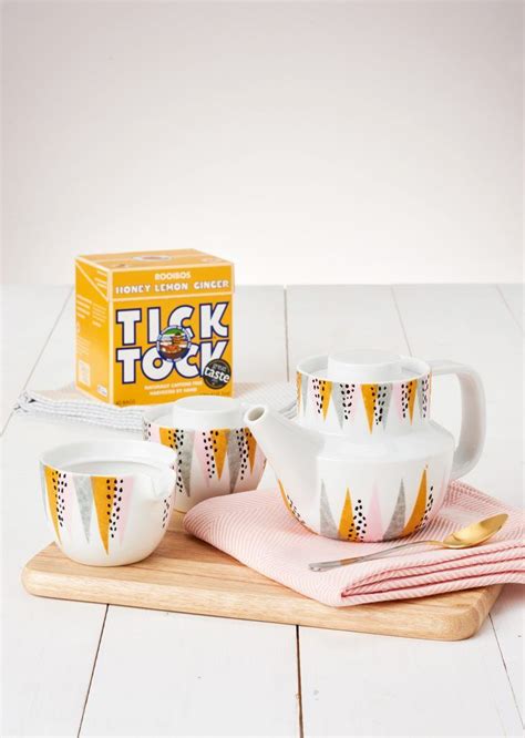 How To Make A Decorative Tea Set Tick Tock Tea Molliemakes Tea