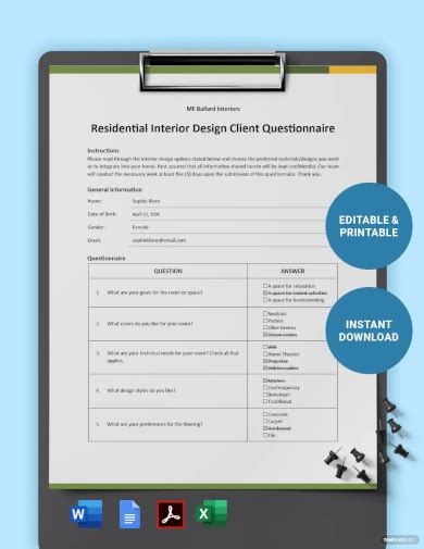 Free 71 Questionnaire Samples In Pdf Ms Word Pages
