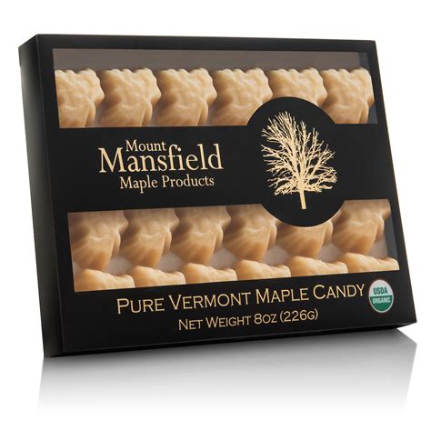 Organic Pure Maple Sugar Candy Mount Mansfield Maple Products