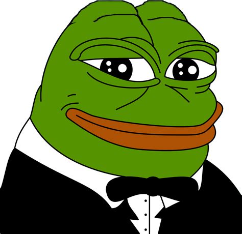 Pepehands Pepe In A Tuxedo Transparent Png Original Size Png Image