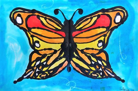 Monarch Butterfly Art Lesson For Kids Leah Newton Art