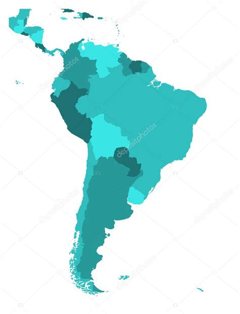 Un Mapa Politico De Sudamerica Simple Mapa Vectorial Plano Con Images