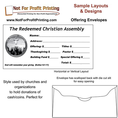 Church Offering Envelope Template Free Addictionary