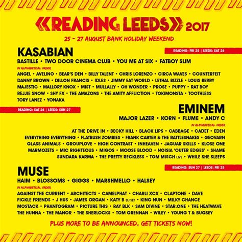Skip to main page content leeds festival home. Leeds Festival 2017 Tickets, Line-up & More | Festivalmag