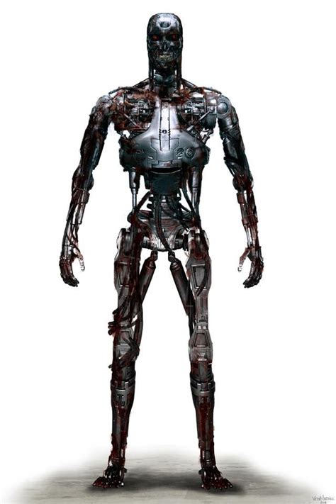 T 800 Terminator Salvation Concept Art Terminator Terminator