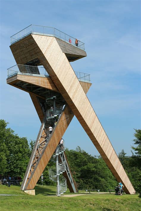 Architecture Modern Lookout Watchtower Tower Wooden Lin