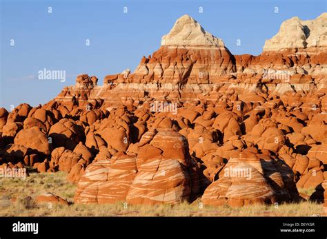 Colourful Hoodoos Rock Pillars Sandstone Formations Blue Canyon