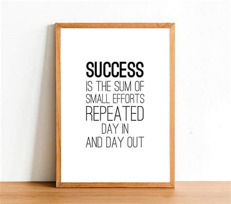 Success Inspirational Prints Motivational Quotes A4 A3 Etsy Uk