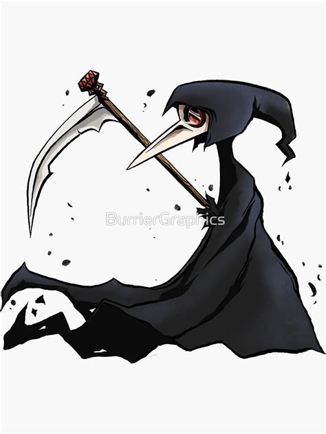 Plague Doctor Grim Reaper Sticker By Burriergraphics Redbubble