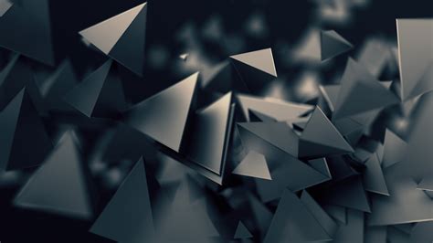 3d Triangles Dark 2560x1440 Rwqhdwallpaper