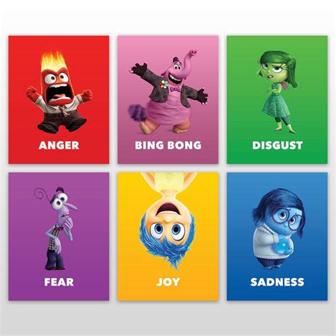 Inside Out Characters 11 X 14 Posters All 6 Etsy In 2021 Inside Out