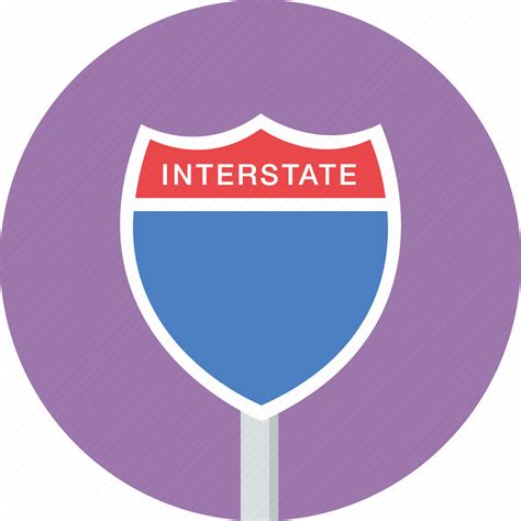 Highway Interstate Sign Traffic Icon Download On Iconfinder