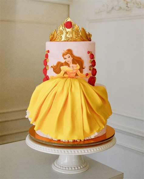Disneys Belle Birthday Cake Ideas Images Pictures In 2023 Belle