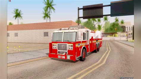 Download Seagrave Marauder Fdny Tower Ladder 186 For Gta San Andreas
