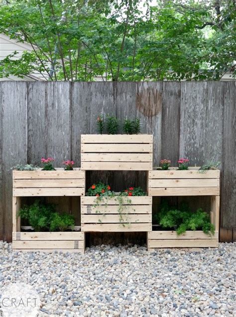 Wood Crate Planters Diy Vertical Garden 10 Ways To Grow Up Bob Vila