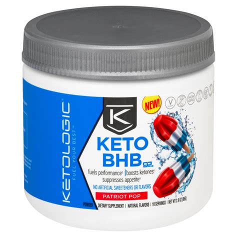 Ketologic Keto Bhb Exogenous Ketone Patriot Pop Powder Shop Diet And Fitness At H E B