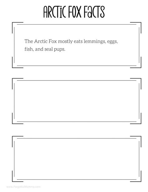 Mini Unit Studies On Arctic Foxes For Kids Forgetful Momma Shop