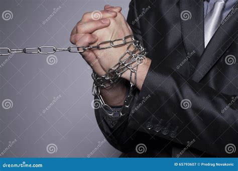His Hands Are In Chains Stock Image CartoonDealer Com 65793607